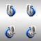 Service Caster 4 Inch 316SS Blue Polyurethane Wheel Swivel Bolt Hole Caster Brakes SCC, 2PK SCC-SS316BH20S414-PPUB-BLUE-2-TLB-2 - alternate 1